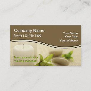 Cartes de visite pour massage