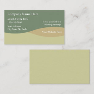 Cartes de visite pour massage