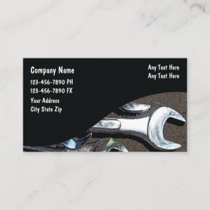 Cartes de visite pour mécanicien automobile