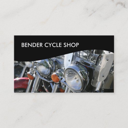 Cartes de visite pour moto (Devant)