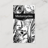 Cartes de visite pour moto (Dos)