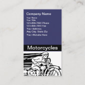 Cartes de visite pour moto (Devant)