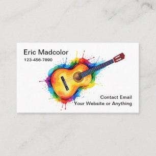 Cartes de visite pour musicien artistique à louer