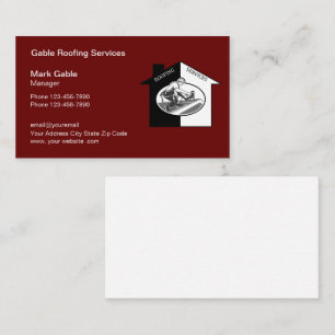 Cartes de visite pour nouveau logo de toiture prof