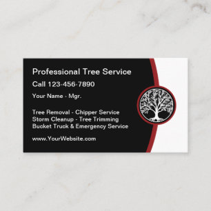 Cartes de visite pour nouveau service d'arbre mode