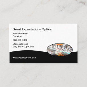 Cartes de visite pour opticien de magasin optique