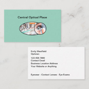 Cartes de Visite pour Opticien Lunetier