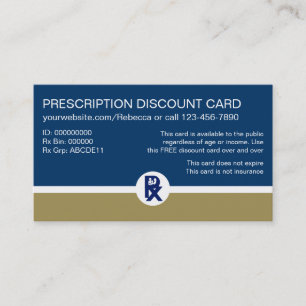 Cartes de visite pour ordonnances de pharmacie