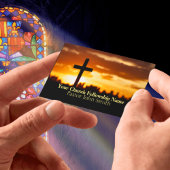 Cartes de visite pour pasteur de l'église Sunset C