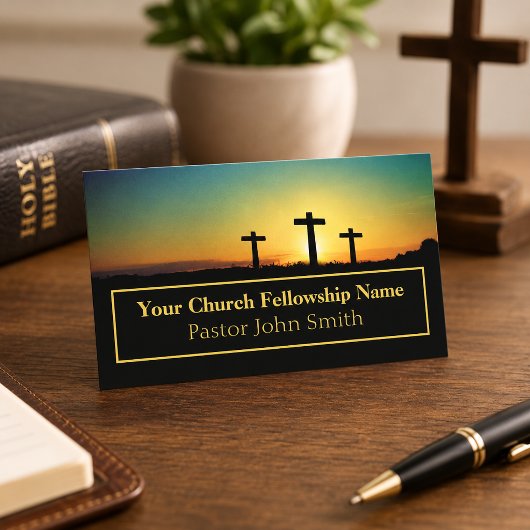 Cartes de visite pour pasteurs de l'église Three C