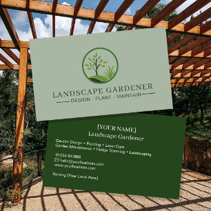 Cartes de visite pour paysagistes Professionnel