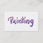 Cartes de visite pour peintre (Dos)