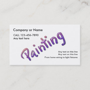 Cartes de visite pour peintre
