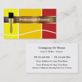 Cartes de visite pour peintre (Devant / Derrière)