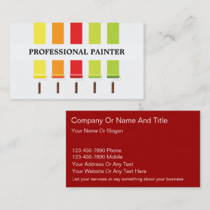 Cartes de visite pour peintre