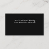 Cartes de visite pour peintre (Dos)