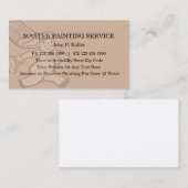 Cartes de visite pour peintre (Devant / Derrière)
