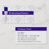 Cartes de visite pour peintre (Devant / Derrière)