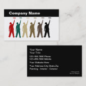 Cartes de visite pour peintre (Devant / Derrière)