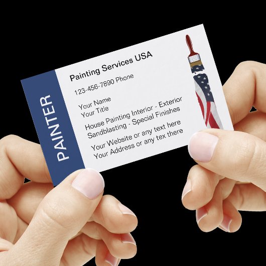 Cartes de visite pour peintre