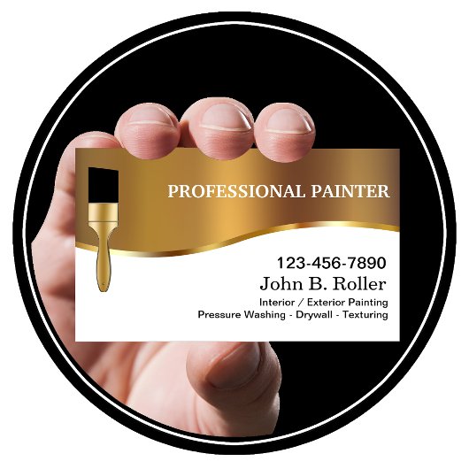 Cartes de visite pour peintre