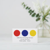 Cartes de visite pour peintre (Debout devant)