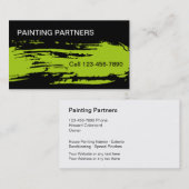 Cartes de visite pour peintre (Devant / Derrière)