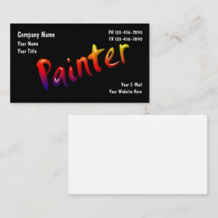 Cartes de visite pour peintre