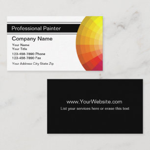 Cartes de visite pour peintre