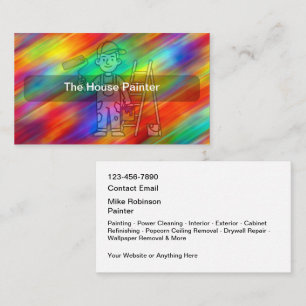 Cartes de visite pour peintre en bâtiment Cool