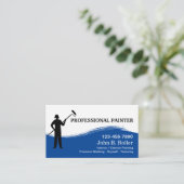 Cartes de visite pour peintre professionnel (Debout devant)