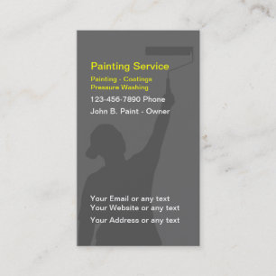 Cartes de visite pour peintre professionnel