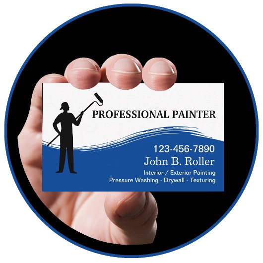 Cartes de visite pour peintre professionnel