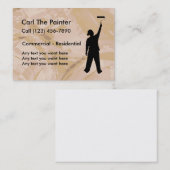 Cartes de visite pour peintre professionnel (Devant / Derrière)