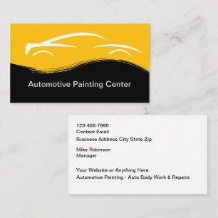 Cartes de visite pour peinture automobile et colli