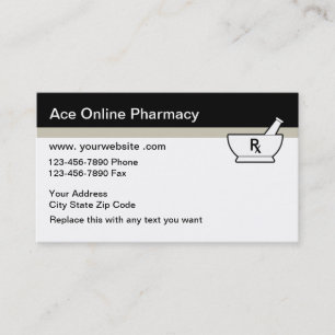 Cartes de visite pour pharmacie en ligne