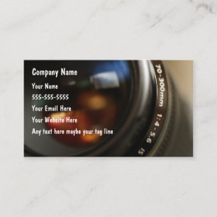 Cartes de visite pour photographes