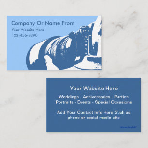 Cartes de visite pour photographes