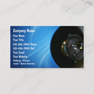Cartes de visite pour photographes