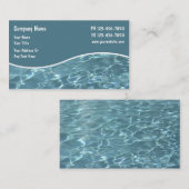 Cartes de visite pour piscine (Devant / Derrière)