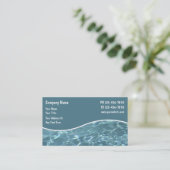 Cartes de visite pour piscine (Debout devant)