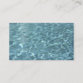Cartes de visite pour piscine (Dos)