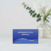 Cartes de visite pour piscine (Debout devant)