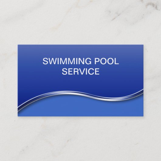 Cartes de visite pour piscine (Devant)