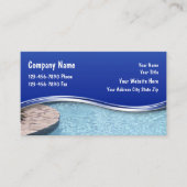 Cartes de visite pour piscine (Devant)