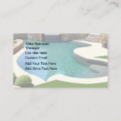 Cartes de visite pour piscine (Dos)