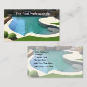 Cartes de visite pour piscine (Devant / Derrière)