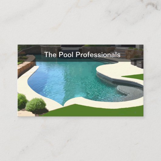 Cartes de visite pour piscine (Devant)
