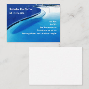 Cartes de visite pour piscine