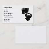 Cartes de visite pour plombier simple (Devant / Derrière)